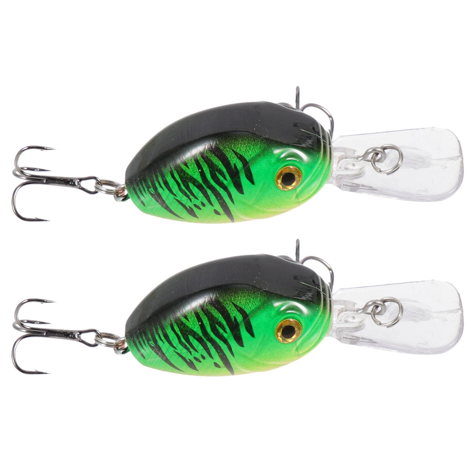 Parliky Simulation Fishing Baits 2Pcs 6.5Cm 7.5G Wear-Resistant Plastic Fake Baits Lures for Freshwater Angling Accessories Professional Fishing Lure Equipment