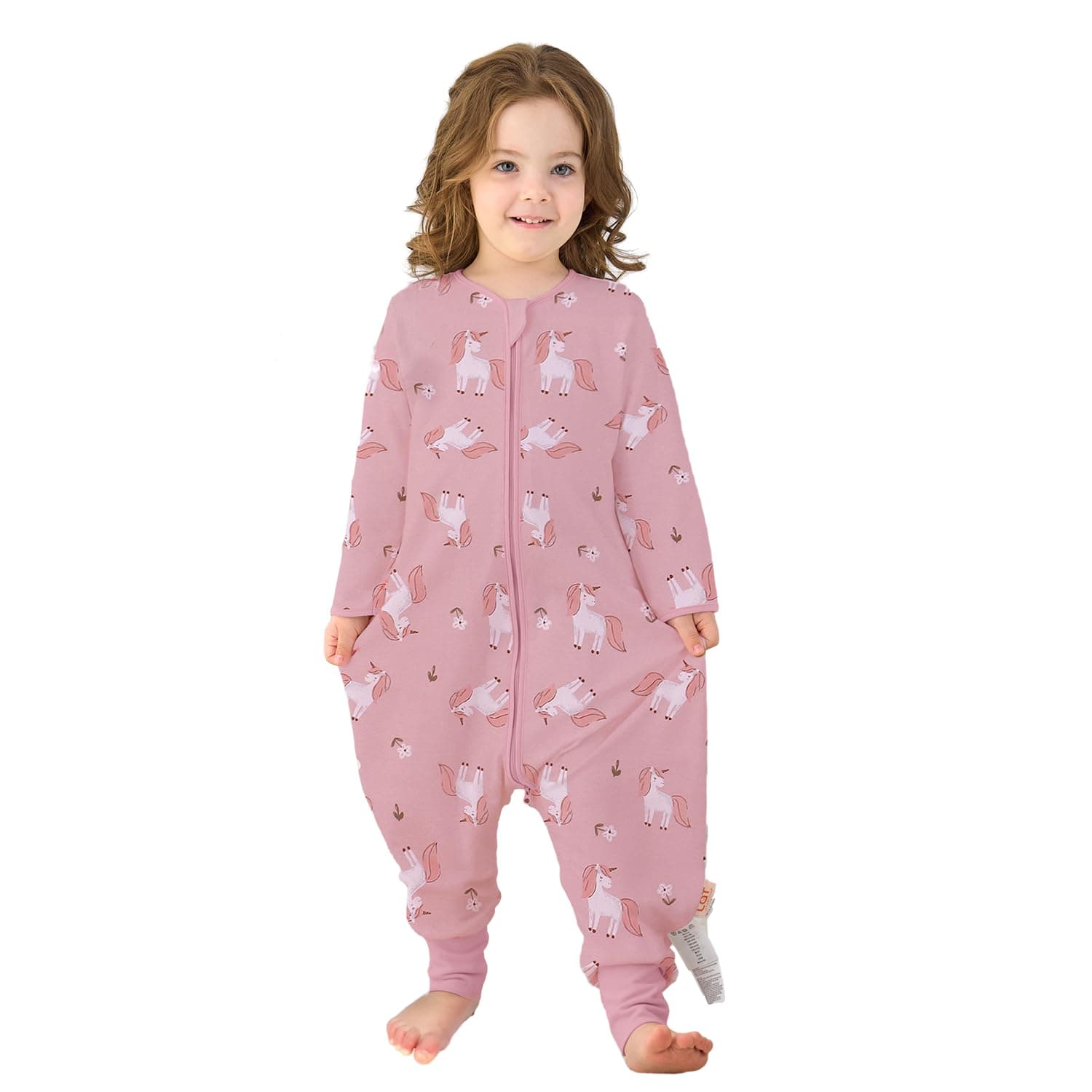 Miracle Baby Sleep Sack with Feet, 0.5 TOG Lightweight Toddler Sleeping Bag with Legs & Long Sleeves for Early Walkers