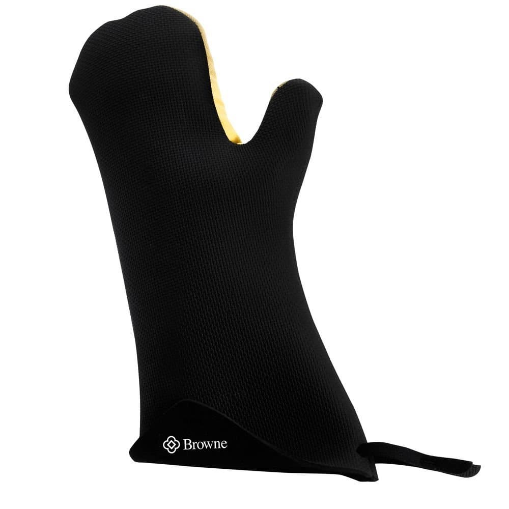 Browne Foodservice 5431502 Black Kitchen Grip 15" Oven Mitt