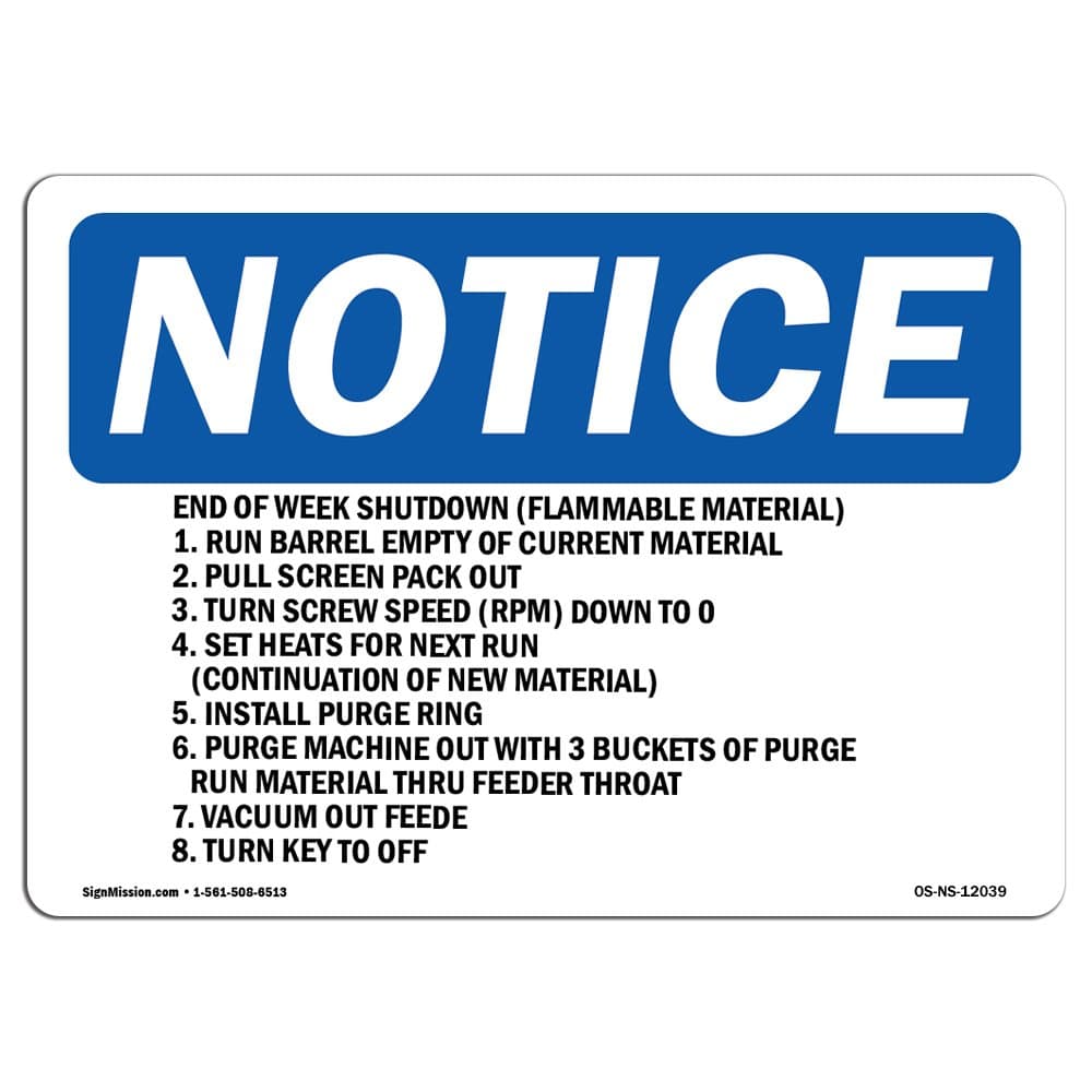SignMission 5" X 3.5" Decal Set of 10, Landscape