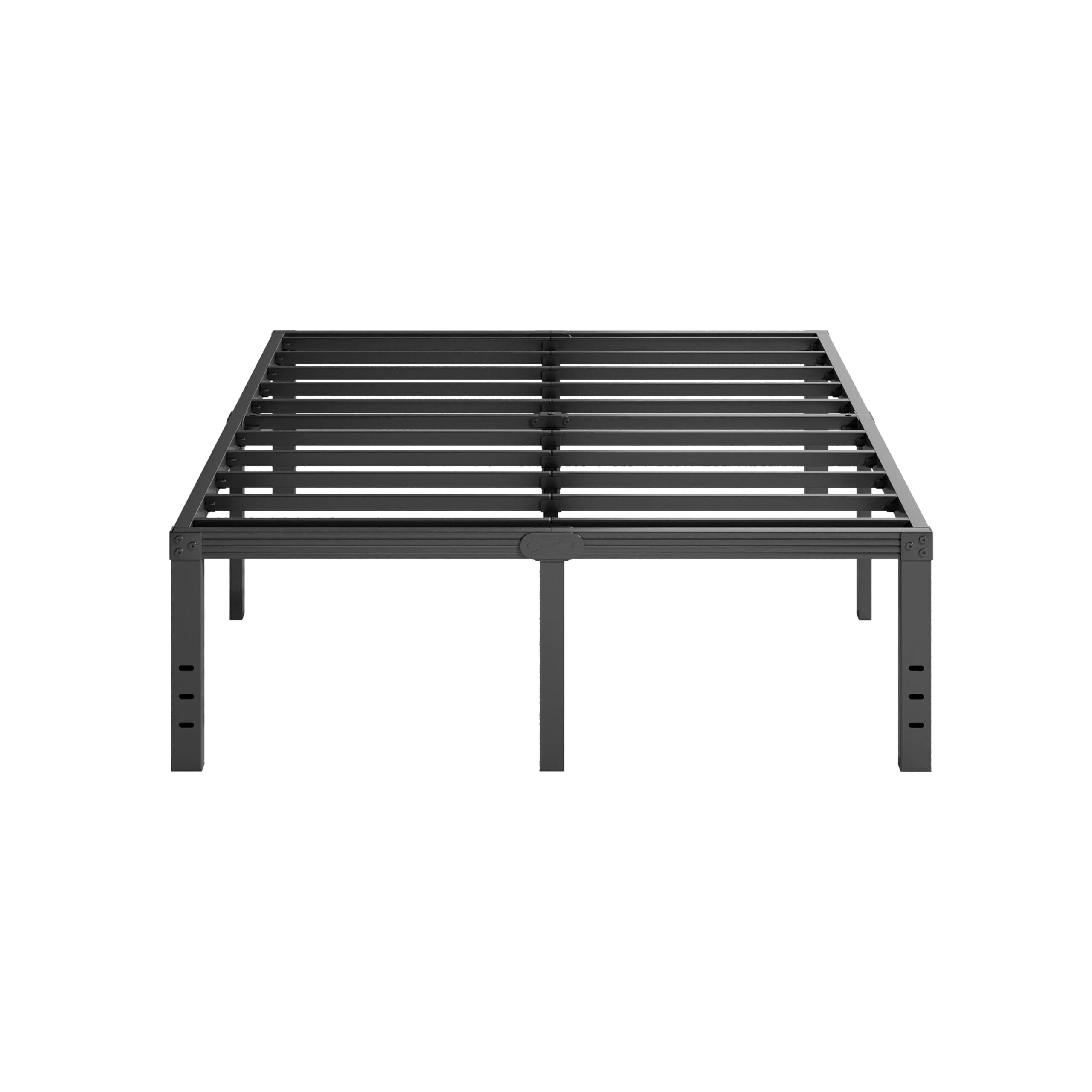 Furnitui 18 Inch High Metal Full Size Bed Frame, Platform Bed Frame Full Size No Box Spring Needed, Easy Assembly, Noise Free, Sturdy, Black