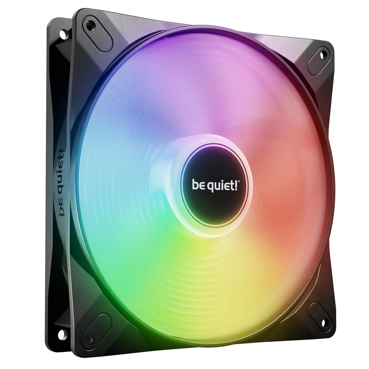 be quiet! Light Wings LX 140mm PWM high-speed fan, illuminated hub, frosted fan blades, multiple colors+modes, optimized blades for extraordinary air pressure, daisy chain option, rifle bearing, BL129
