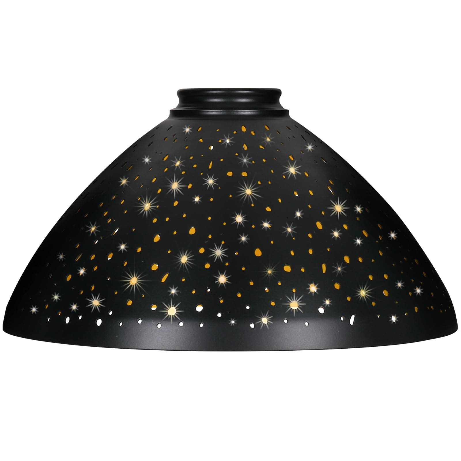 Metal Lamp Shade For Floor Lamp, Etched Stars Torchiere Lamp Replacement