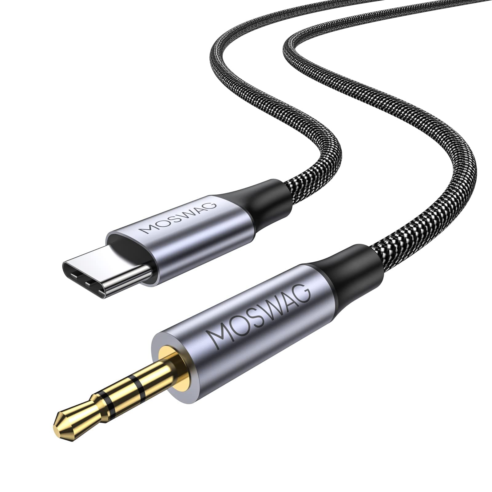 MOSWAG USB C to 2.5mm Audio Cable,USB C to 2.5mm Headphone Extension Cords for Bose QuietComfort SE, QCSE, QC45, QC35 II, QC35, QC25 Cable and More 2.5mm Port Headphones.
