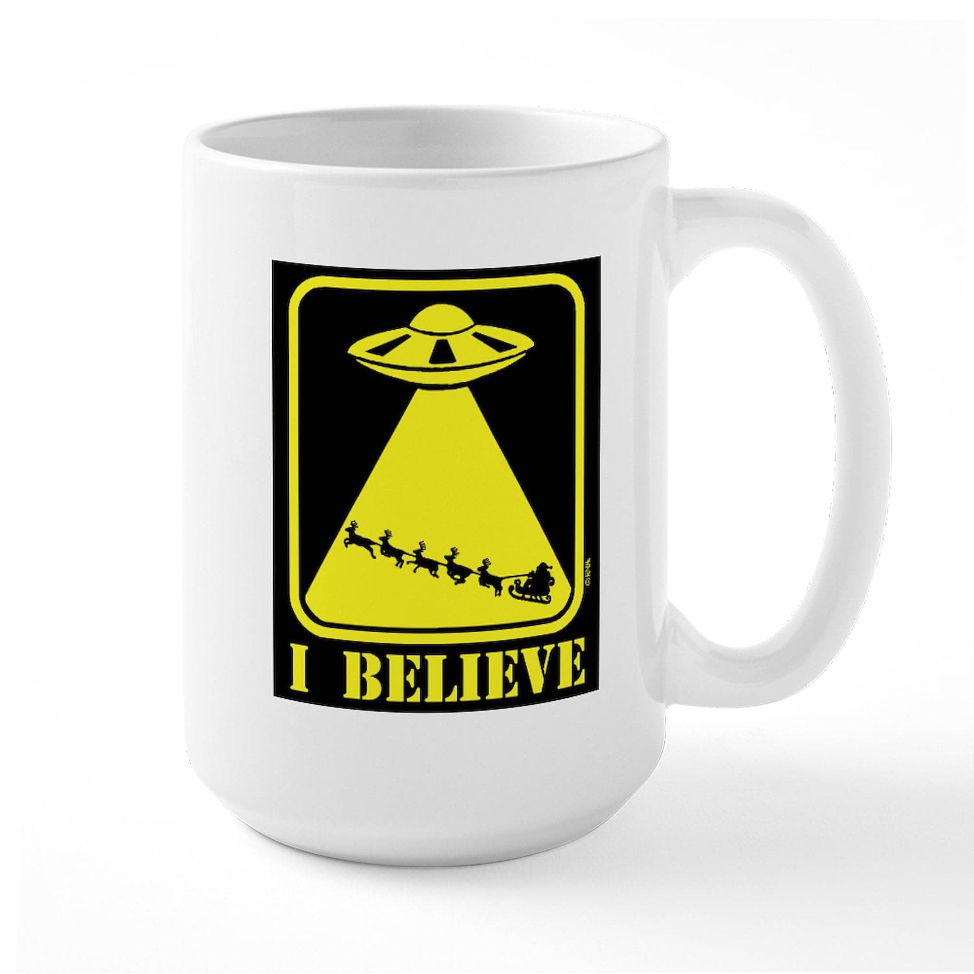 CafePress I Believe Large Mug 15 oz (444 ml) Ceramic Coffee Mug