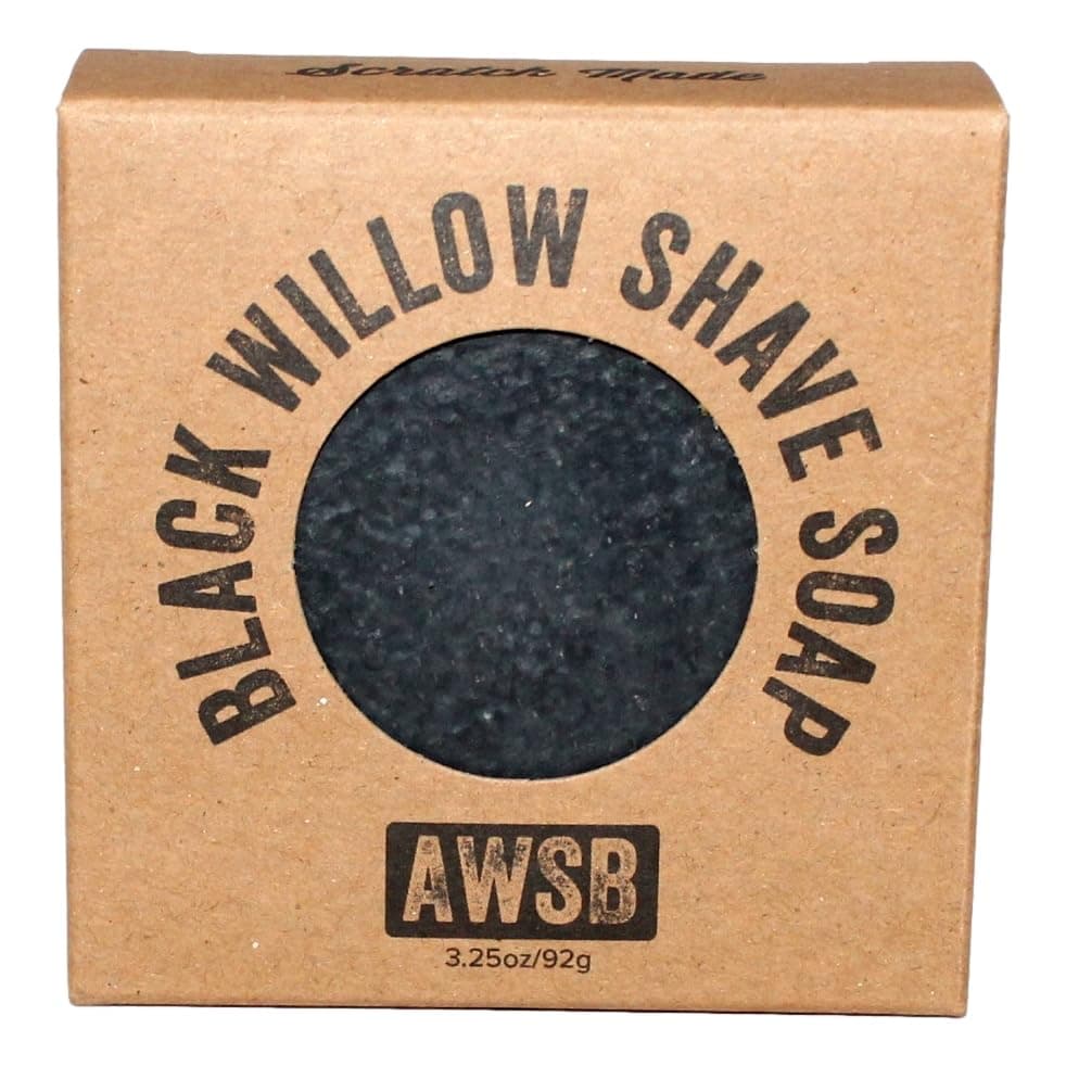 A Wild Soap Bar Black Willow Bark Shaving Soap by A Wild Soap Bar