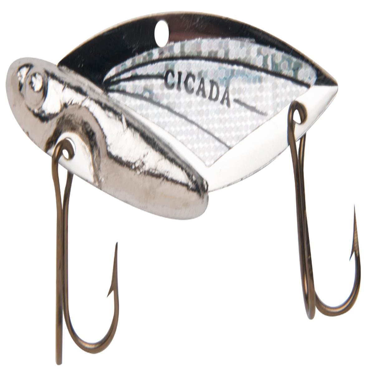 Reef Runner Cicada Lure, 1/2-Ounce, Silver/Silver