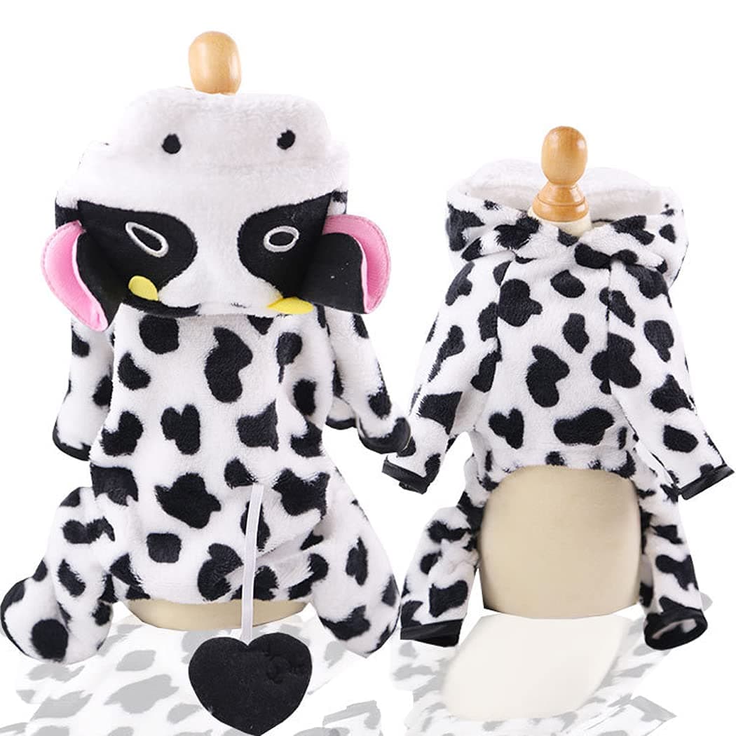 Abcsea 1 Piece Pet Hoodies, Pet Warm Clothes, Dog Sweater Hoodies, Pet Winter Clothing, Dog Clothes, Zebra Pattern S Size