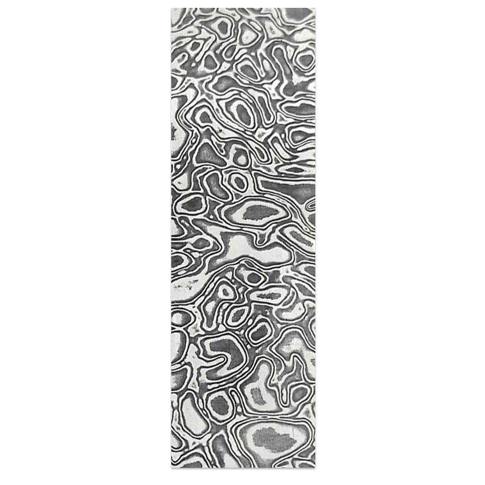 mewmewcat Damascus Steel Damascus Steel Billet Sandwich Plate Material Patterned Steel Quenched Smoothed for Make Cutter Multipurpose