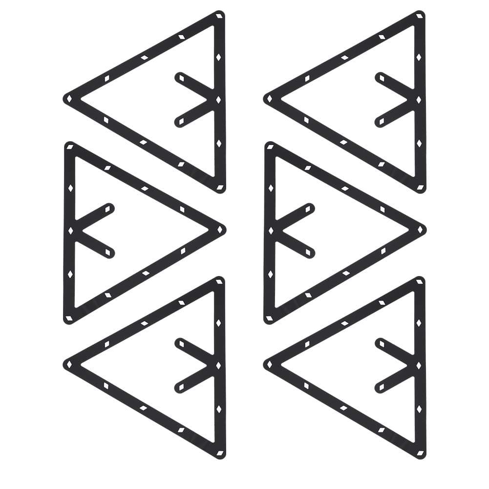 6PCS, Billiards Accessories, 9 Ball Rack, Pool Table Accessories Pool Billiard Accessories Pool Table Triangle Ball Holder Suitable for Ball Rack Billiard Pool Cue Accessories