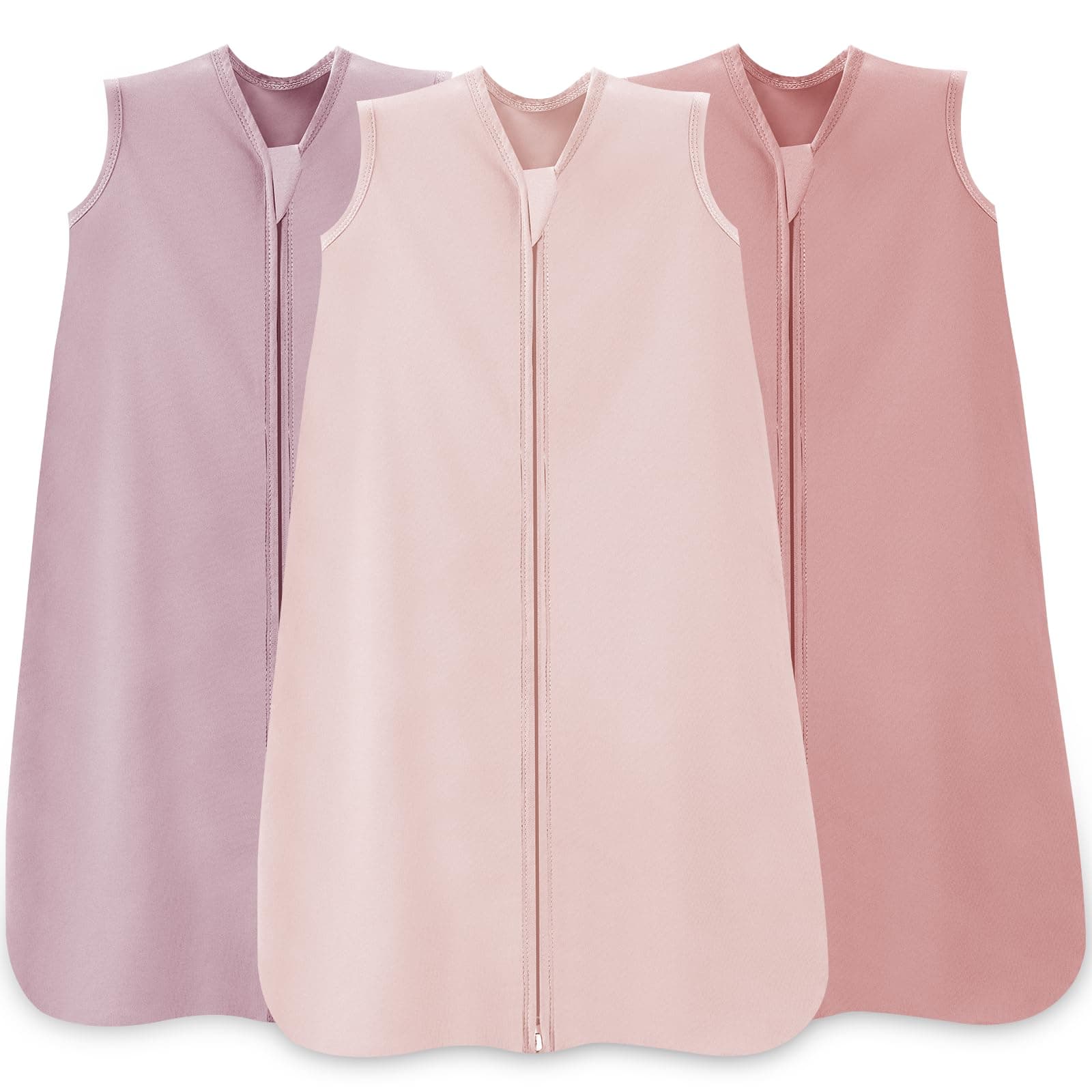 Baby Sleep Sack 0-6 Months, 100% Cotton Wearable Blanket, 0.5 Tog, 3 Pack