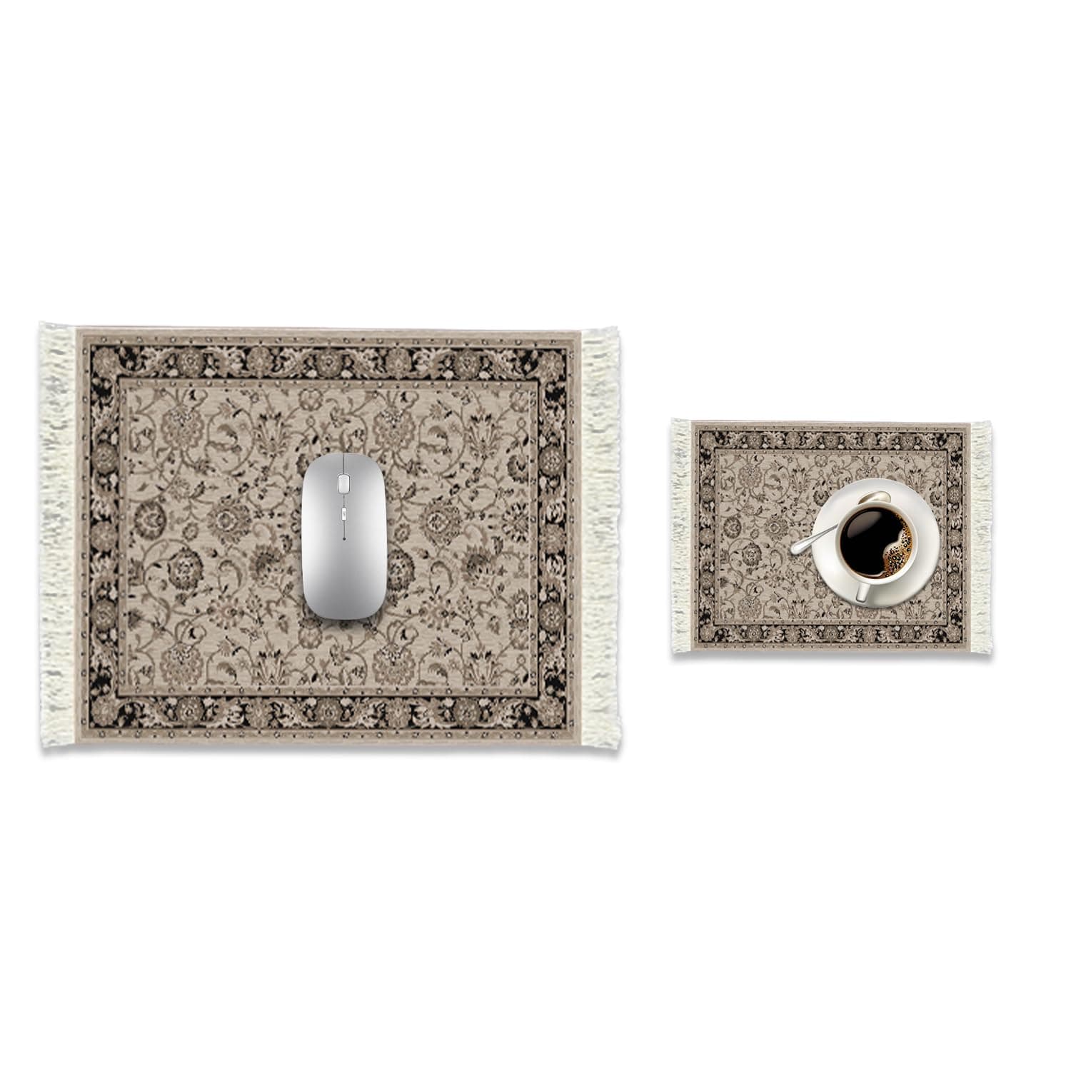 FDTCHENG Rug Mouse Pad – Premium Carpet Mouse Pad Coaster Set for Home, Office & Gaming, Stylish & Durable Desk Accessory (Ethereal Symmetry)