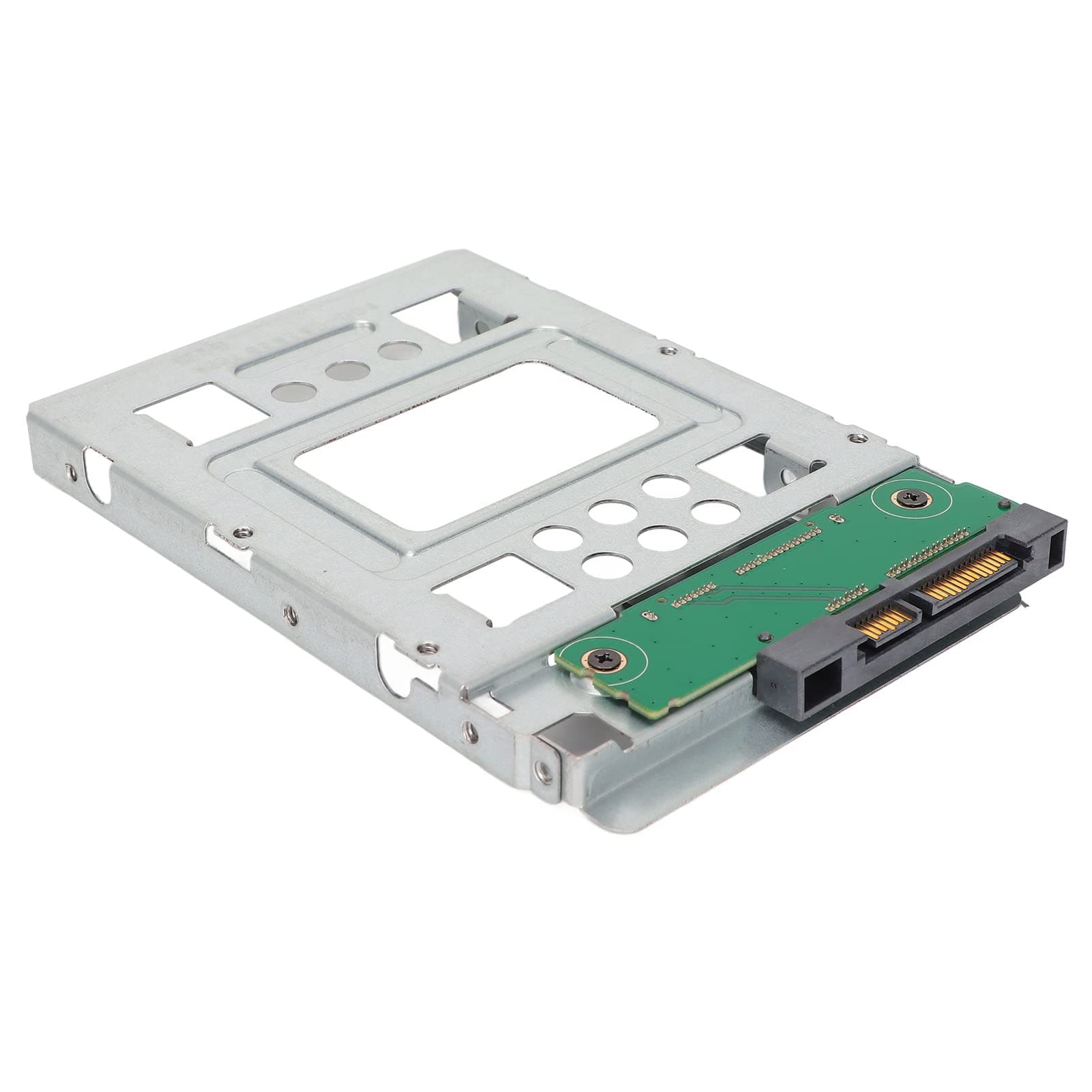 Yobadam Hard Drive Tray with Good Heat Dissipation Hot Swap for 2.5in SSD to 3.5in HDD Caddy Silver Metal