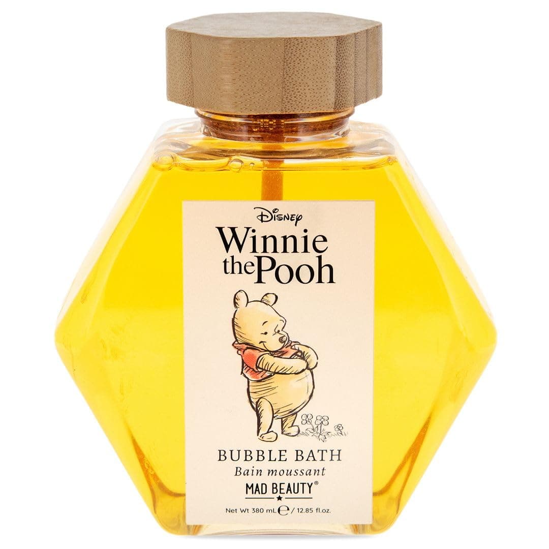 MAD BEAUTY, Disney Winnie The Pooh Bubble Bath, Wildflower Scented, Honey Dipper Lid, Full Body Care, Relax & Unwind, Self-Care, Great Gift