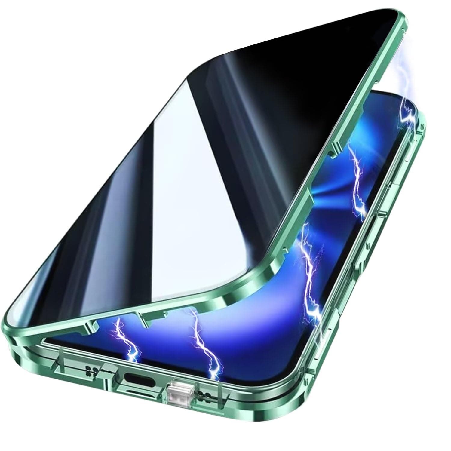 Anti Peeping Case for Samsung Galaxy S20 Ultra, 360 Degree Front and Back Privacy Tempered Glass Cover, Anti SPY Screen, Anti Peep Magnetic Adsorption Metal Bumper for Samsung Galaxy S20 Ultra