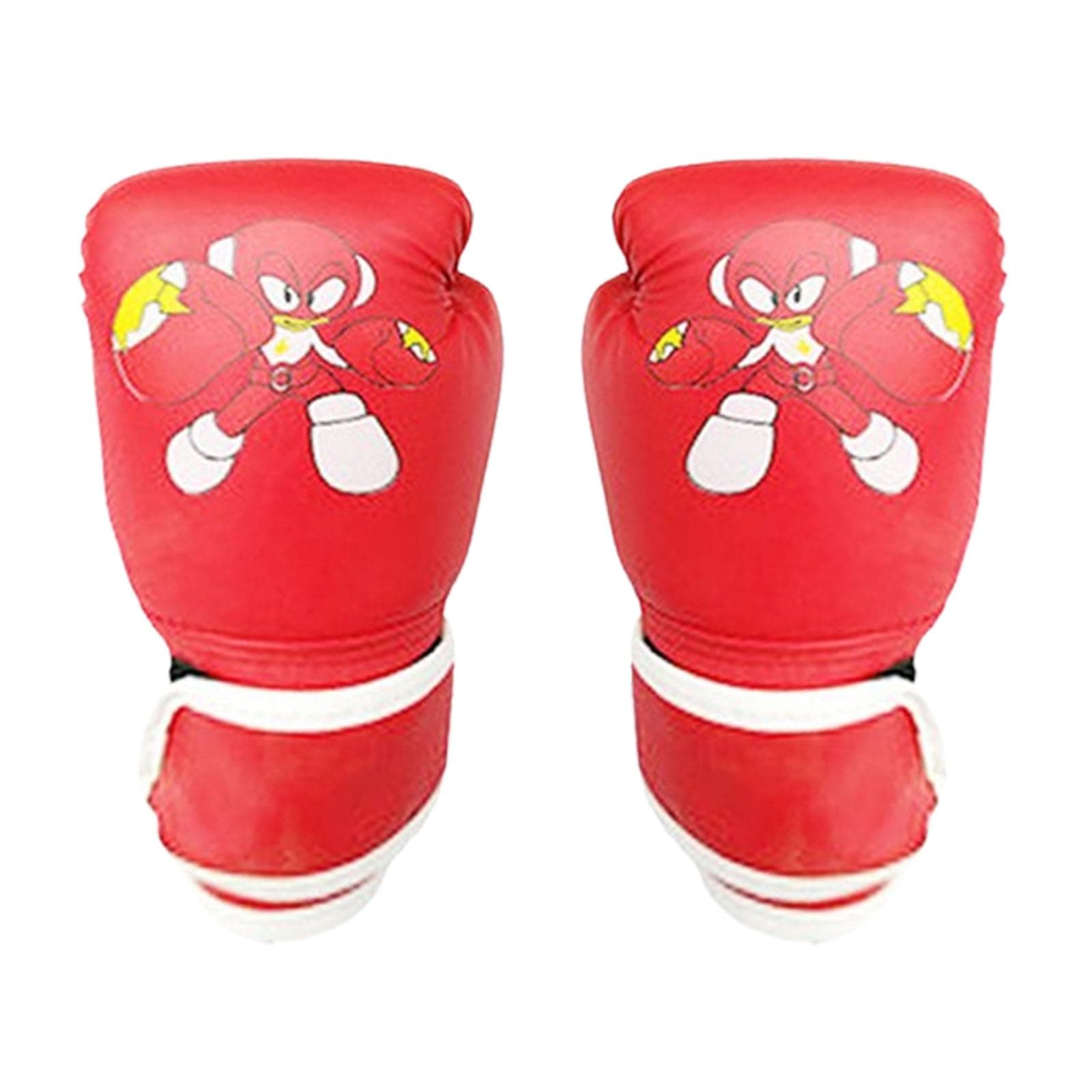 Boxing Gloves - ﻿Shock Boxing Gloves - Red, Blue, Cartoon Design - 16 Oz Kickboxing Gloves (Shock boy,red)