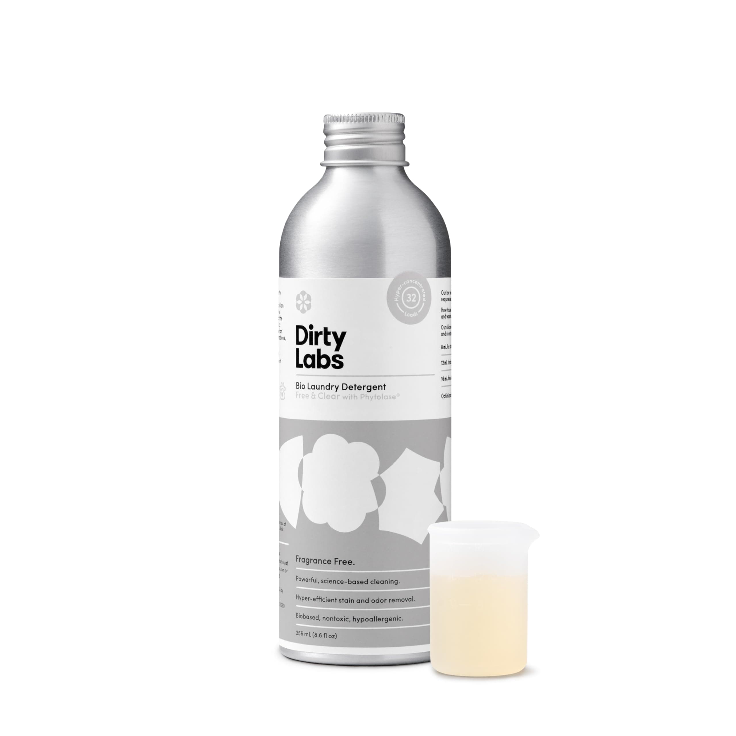 Dirty Labs | Free & Clear | Bio Laundry Detergent | 75 Loads (20 fl oz)