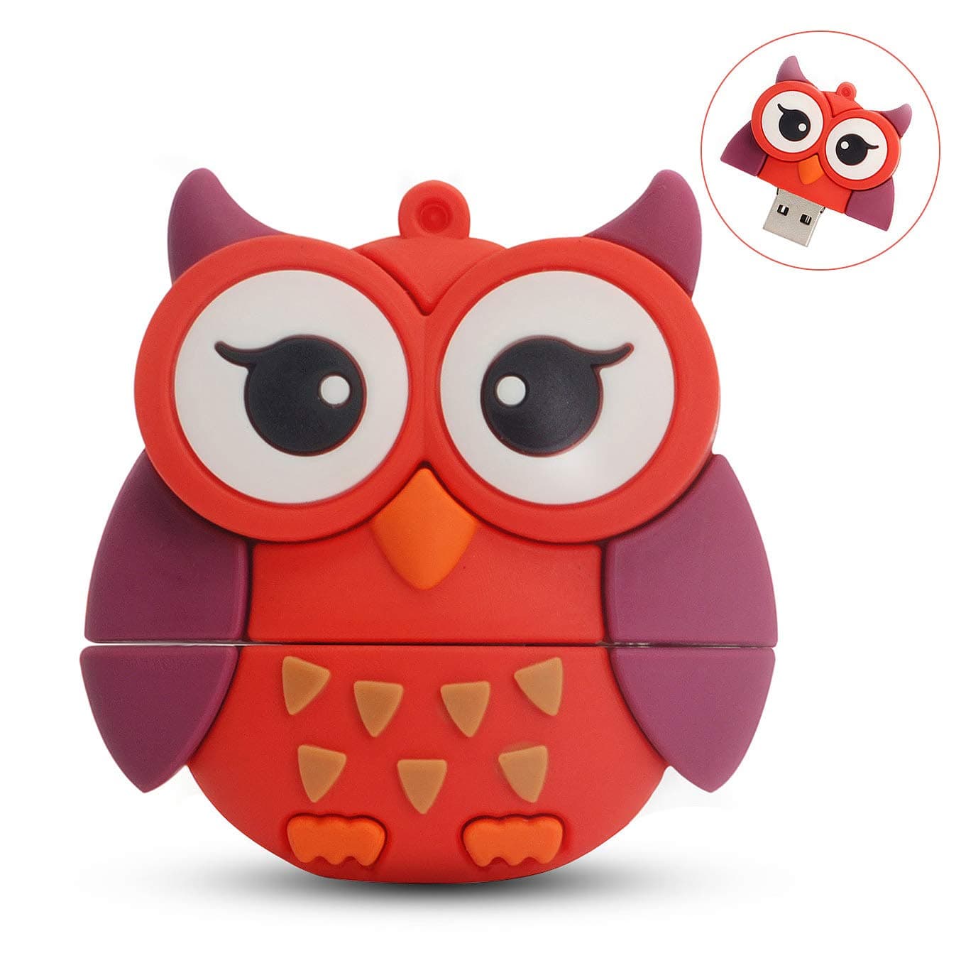 Leizhan Cute Animal Shape USB Flash Drive Memory Stick Thumb Drive (32GB, Owl)
