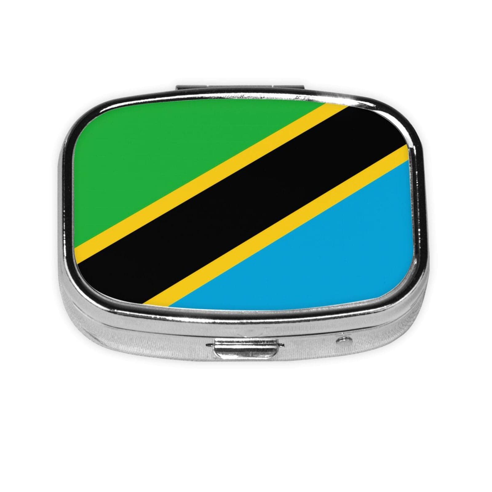 The Square Mini Medicine Box is Suitable for Putting in Pockets or Wallets. It is Easy to Open and Practical.Tanzania Flag