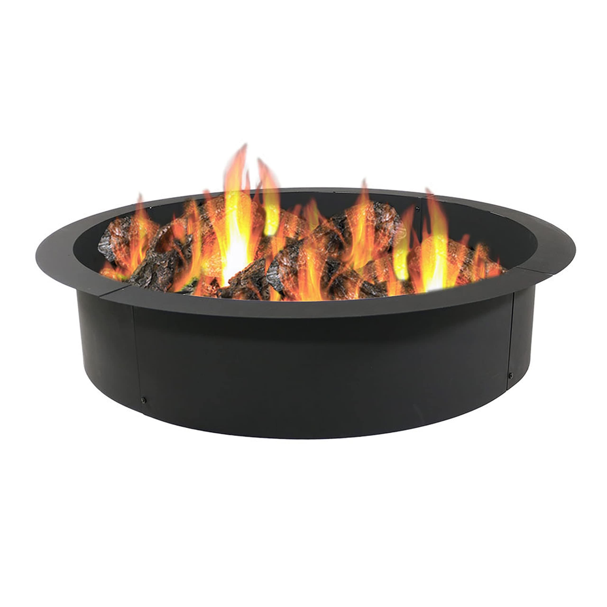 Sunnydaze Heavy Duty Steel Fire Pit Ring Insert, 42" Outer / 36" Inner Dia