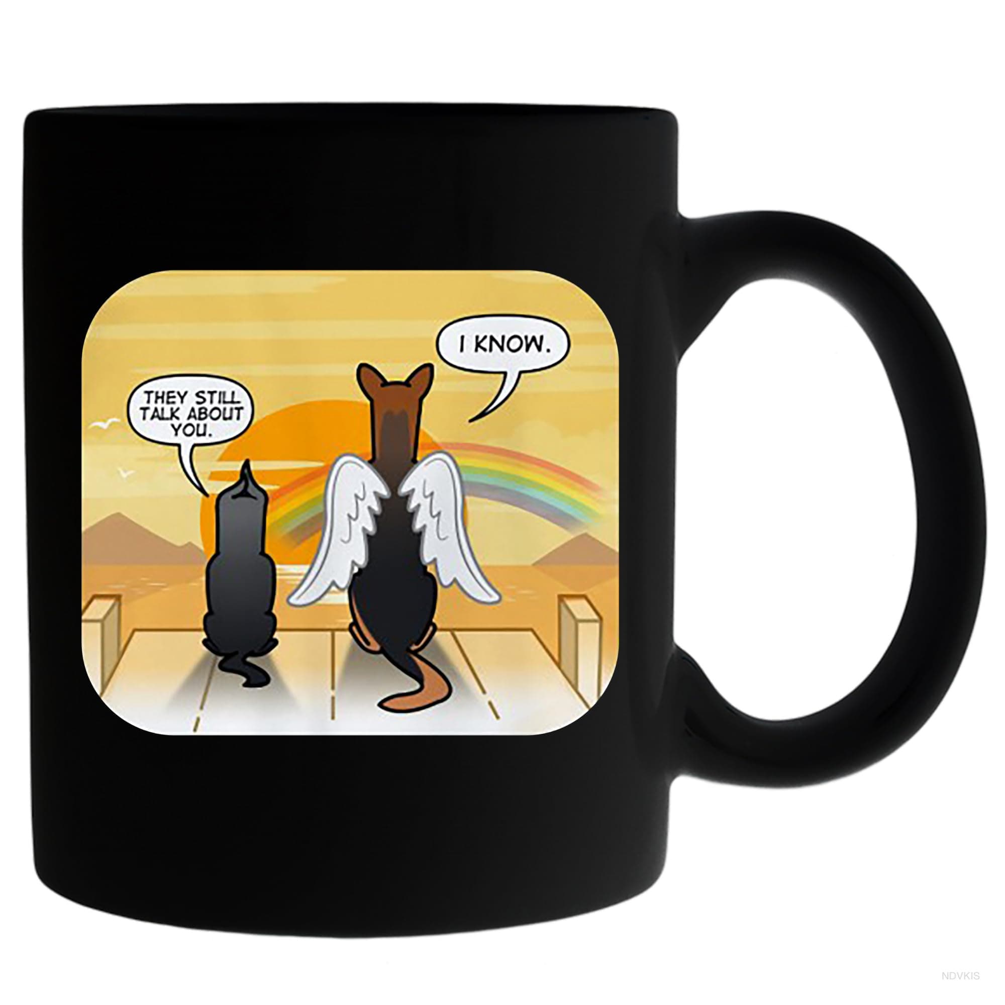 NDVKIS They Still Talk About You Mug, My Dog In Heaven Mug, Miss Our Pet Mug, Dog Lover Gift