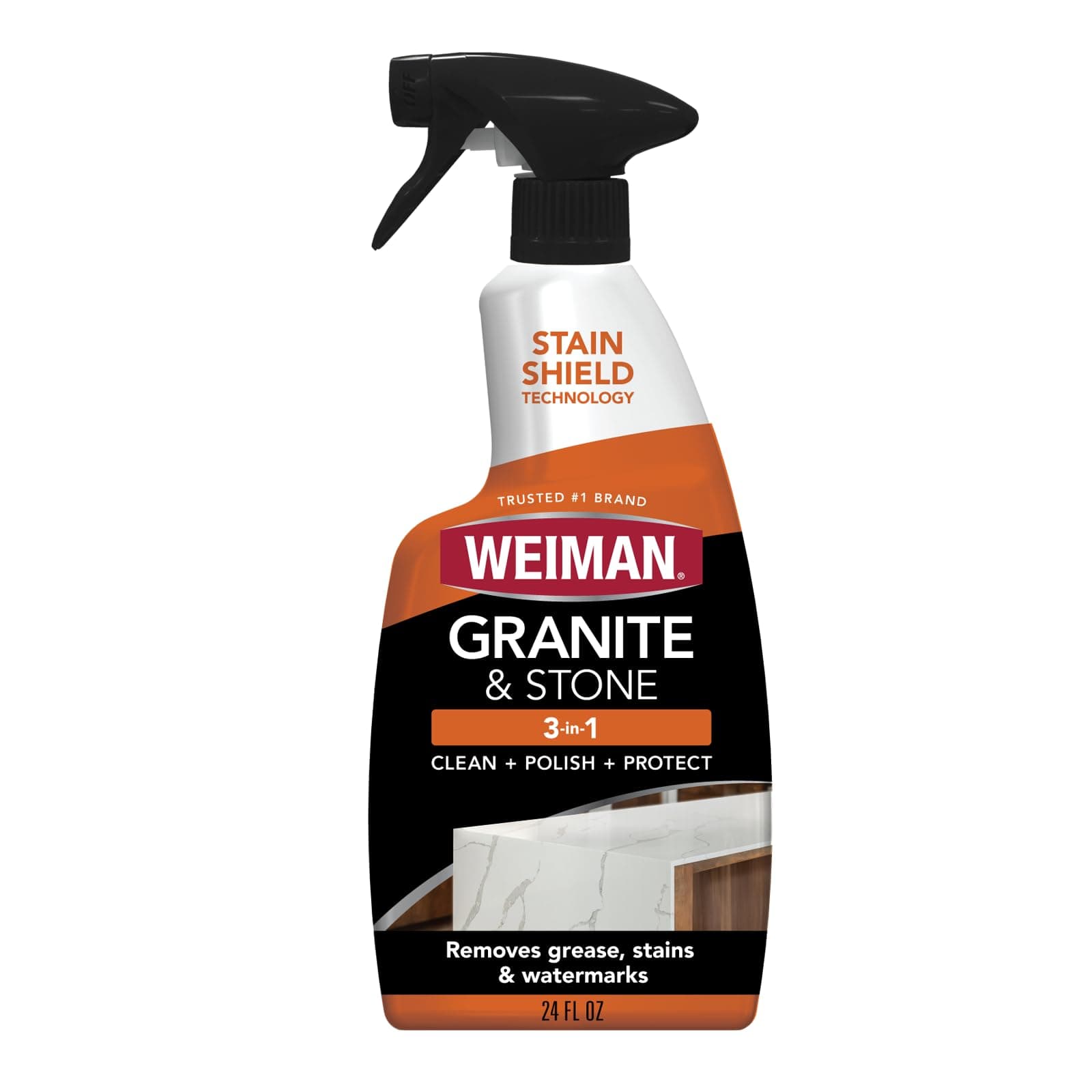 Weiman Granite Stone Polish - 24 Ounce - Streak-Free, pH Neutral Formula for Daily Use on Interior and Exterior Natural Stone