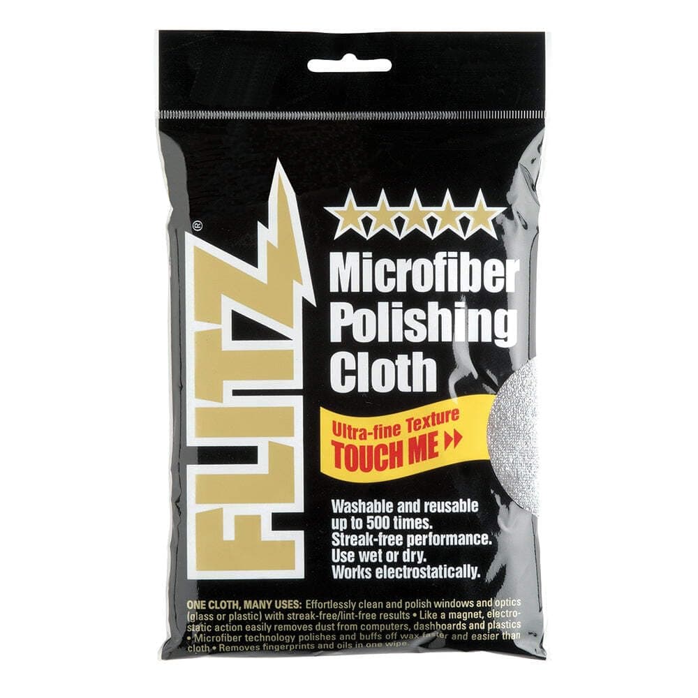 Flitz MC200 Thick 'N Thirsty 16 by 16-Inch Silver Microfiber Polishing Cloth