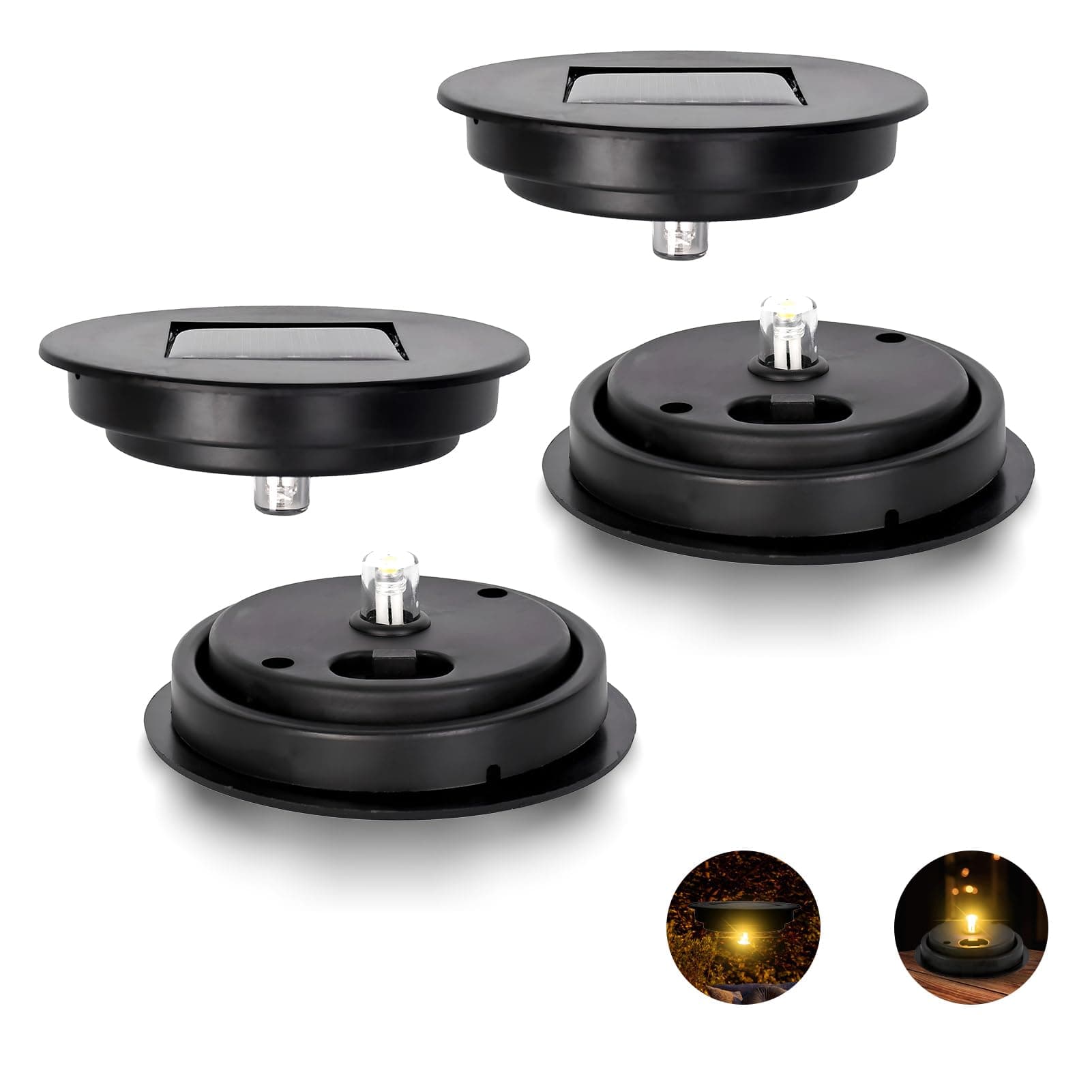Solar Light Replacement Top 4 Pack Used to Replace Broken Solar Lantern