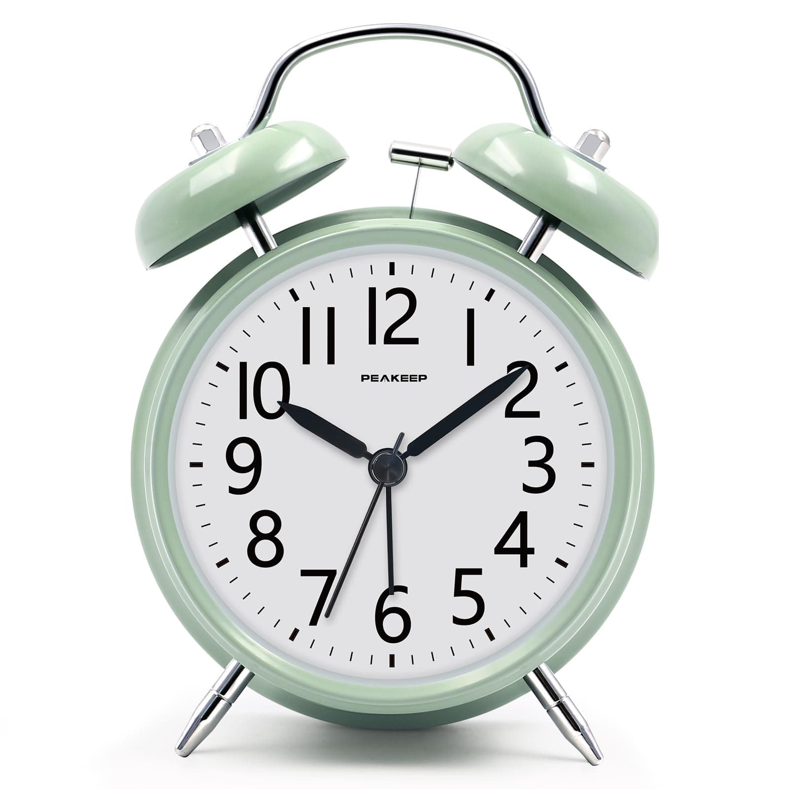 Peakeep Loud Battery Alarm Clock for Heavy Sleepers Adults Kids