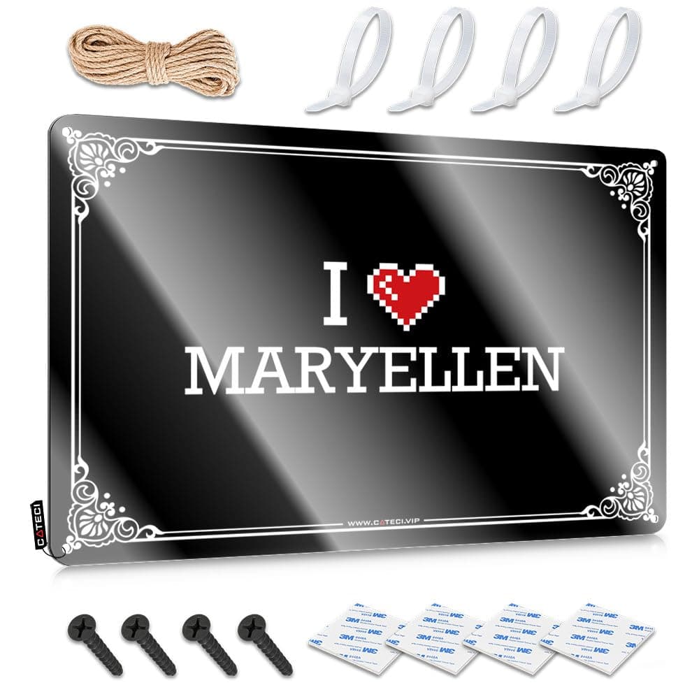 Bar Sign For Outdoor Bar I Love Maryellen Tin Sign Man Cave Accessories And Decor Stuff For Bedroom (Color : Colour, Size : 20X30CM)