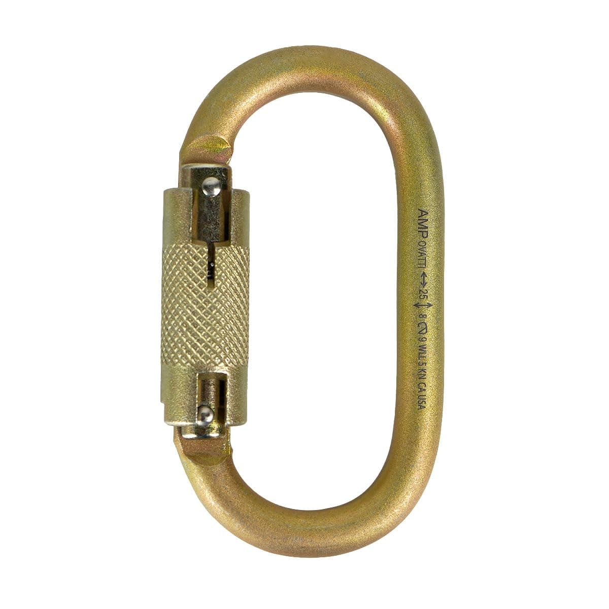Fusion Climb OVATTI AUTO LOCK Carabiner - Industrial-Grade Steel, Locking Gate, Pin Nose, Oval Shape | Auto-Locking Mechanism for Enhanced Security | CE EN 12275 Certified, For heavy duty, constructio