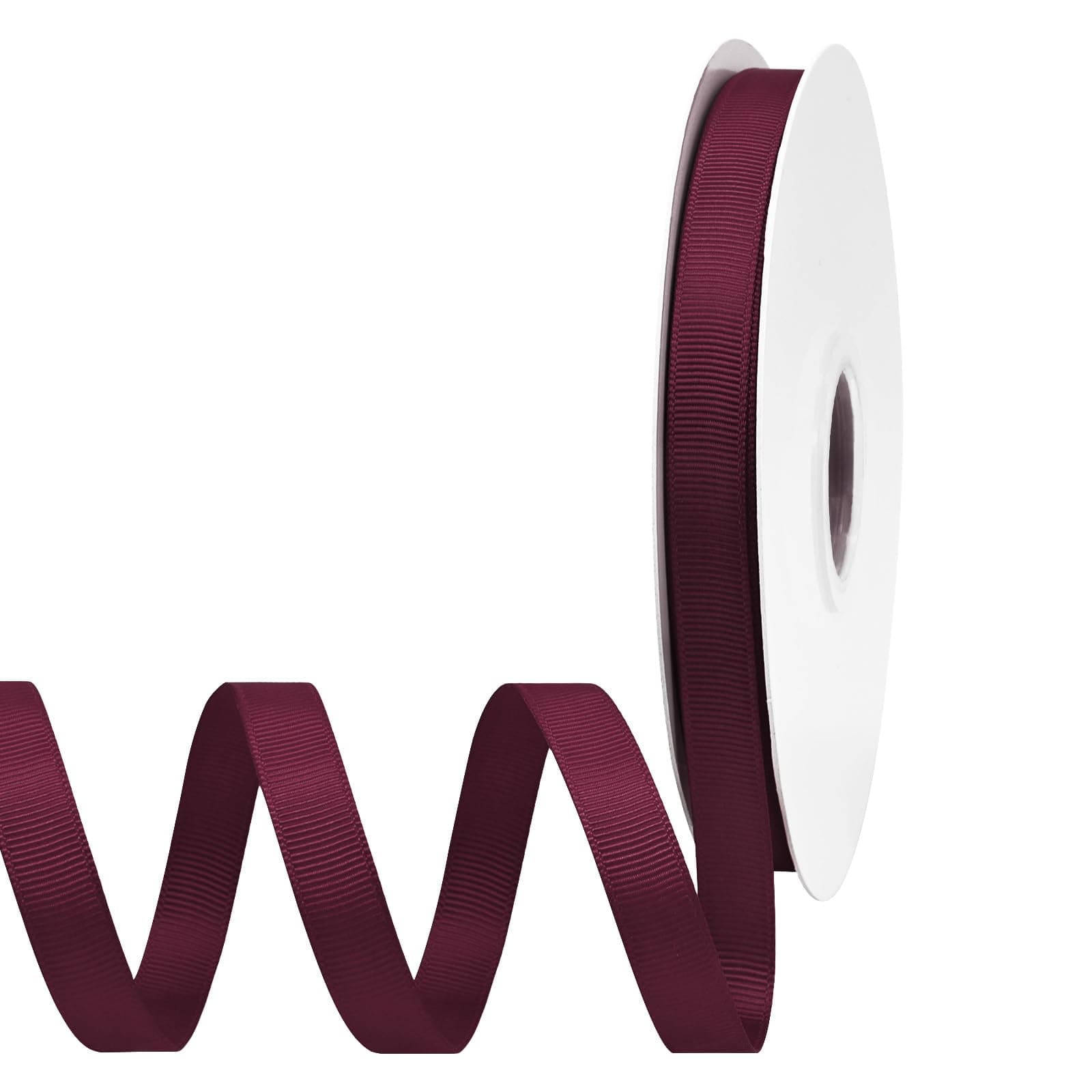 LEEQE Wine Red Grosgrain Ribbon 1/2 inch X 50 Yards Ribbon for Gift Package Wrapping Wreath Baby Shower and Other Projects