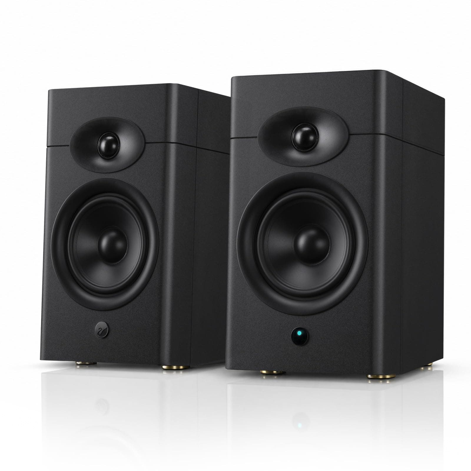 HiVi-Swans M200 Neo Active 2.0 Bookshelf Speakers, Black Finish
