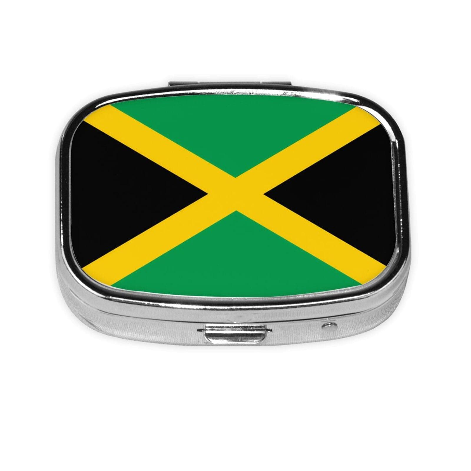 The Square Mini Medicine Box is Suitable for Putting in Pockets or Wallets. It is Easy to Open and Practical.Flag of Jamaica
