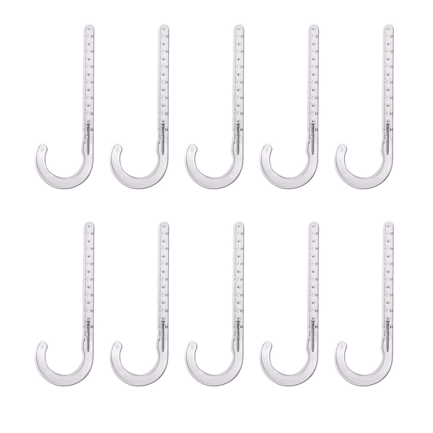 Highcraft PXJHNG002-10 PEX Support J-Hook Hanger with Nails for 2 in. Pipe, Rope, Cable Hard Plastic (10 Pack), White