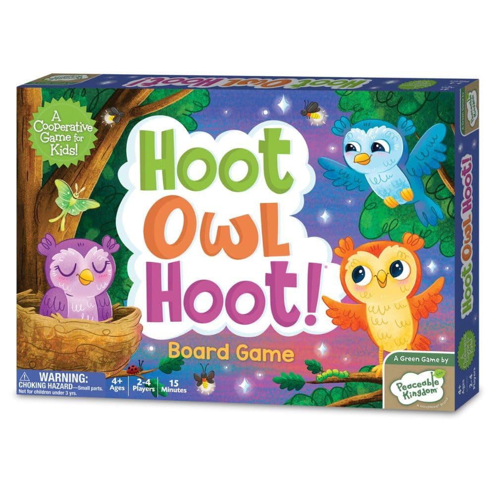 Peaceable Kingdom Hoot Owl Hoot Cooperative Color Matching Game for 2 to 4 Kids Ages 4+