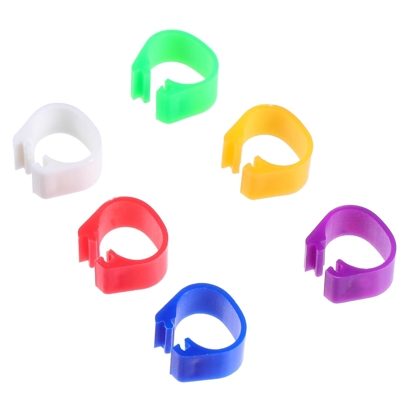 200pcs Coloul Bird Leg Rings - Durable Poultry ID Bands for Pigeons, Parrots, Quails, and More
