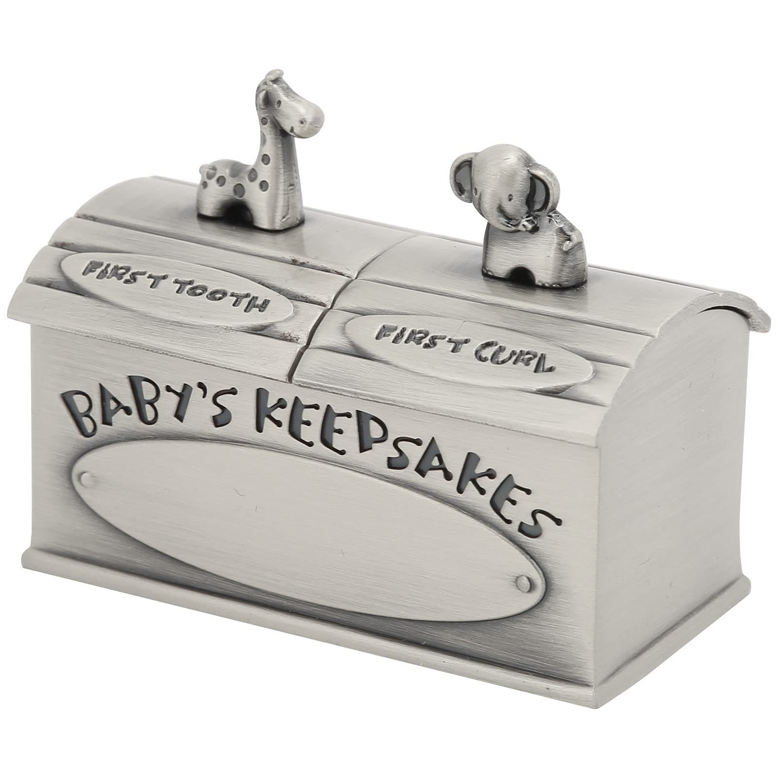Keepsake Box European Style Beautiful Appearance Tooth Fairy Gifts for Little Green Patina Professional Accessories for Use (Antique Pewter)