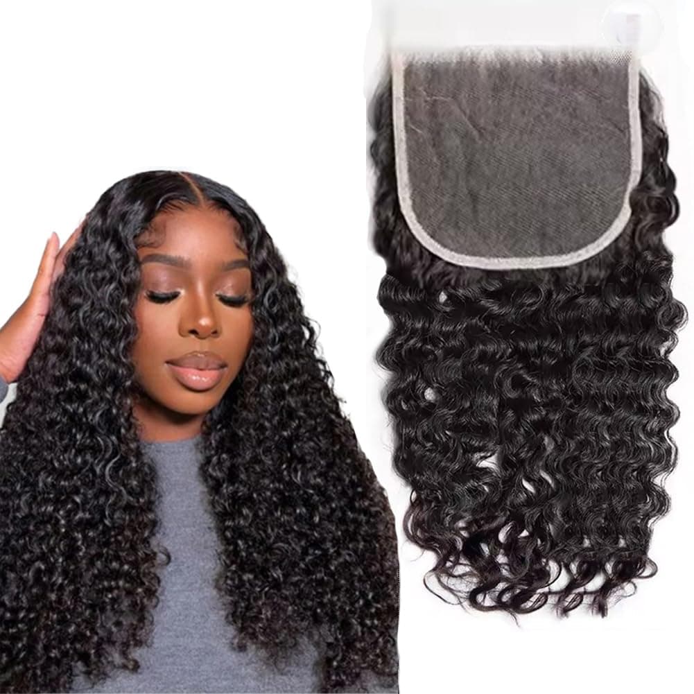 5x5 Transparent Lace Closure 12 Inch Burmese Curly Closure Hd Transparent Lace Human Hair Closure,Fr-ee Part Pre Plucked