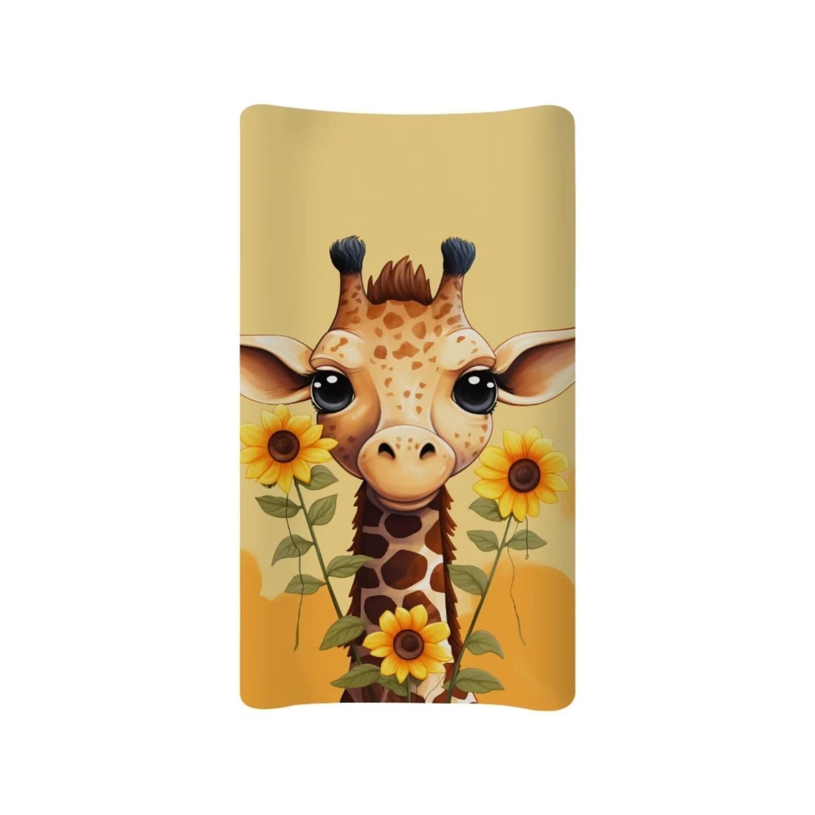 BYCHECAR Giraffe Sunflower Changing Pad Cover for Baby Girls Boys Diaper Change Table Sheets Cover Soft Breathable Change Table Covers Mat Sheet Cover