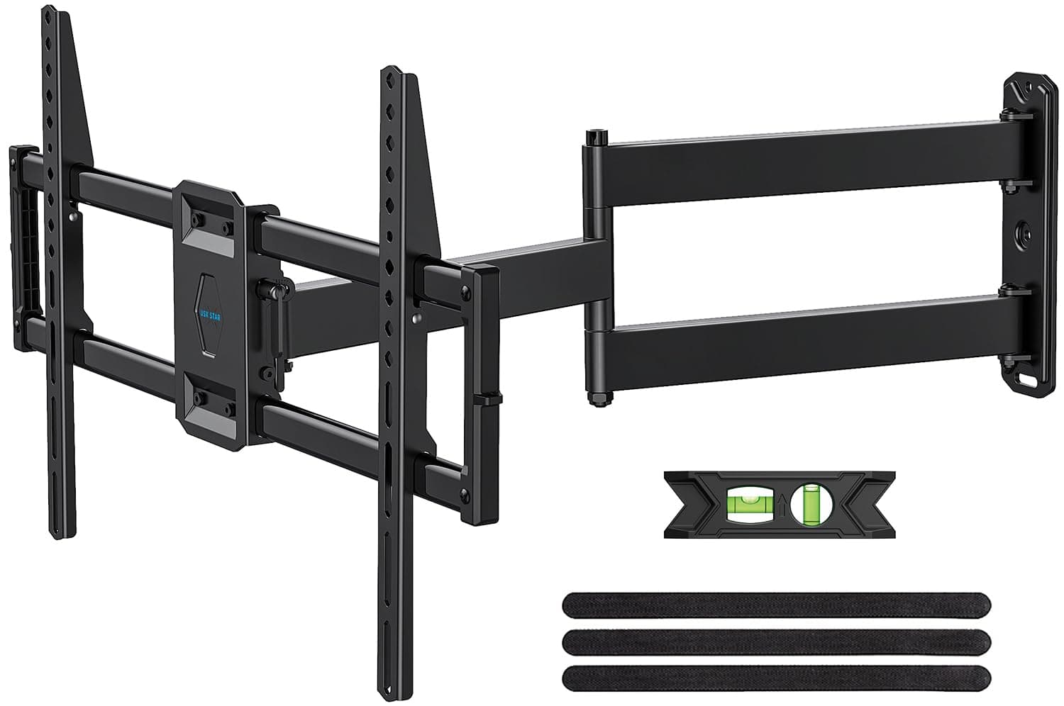 USX STAR 32 Inch Long Arm TV Wall Mount for Most 37-80 Inch Screens, Full Motion Corner TV-Wall-Mount Bracket with Extension & Tilt & Swivel Long Arm, Max VESA 600x400mm, Holds up to 100 lbs