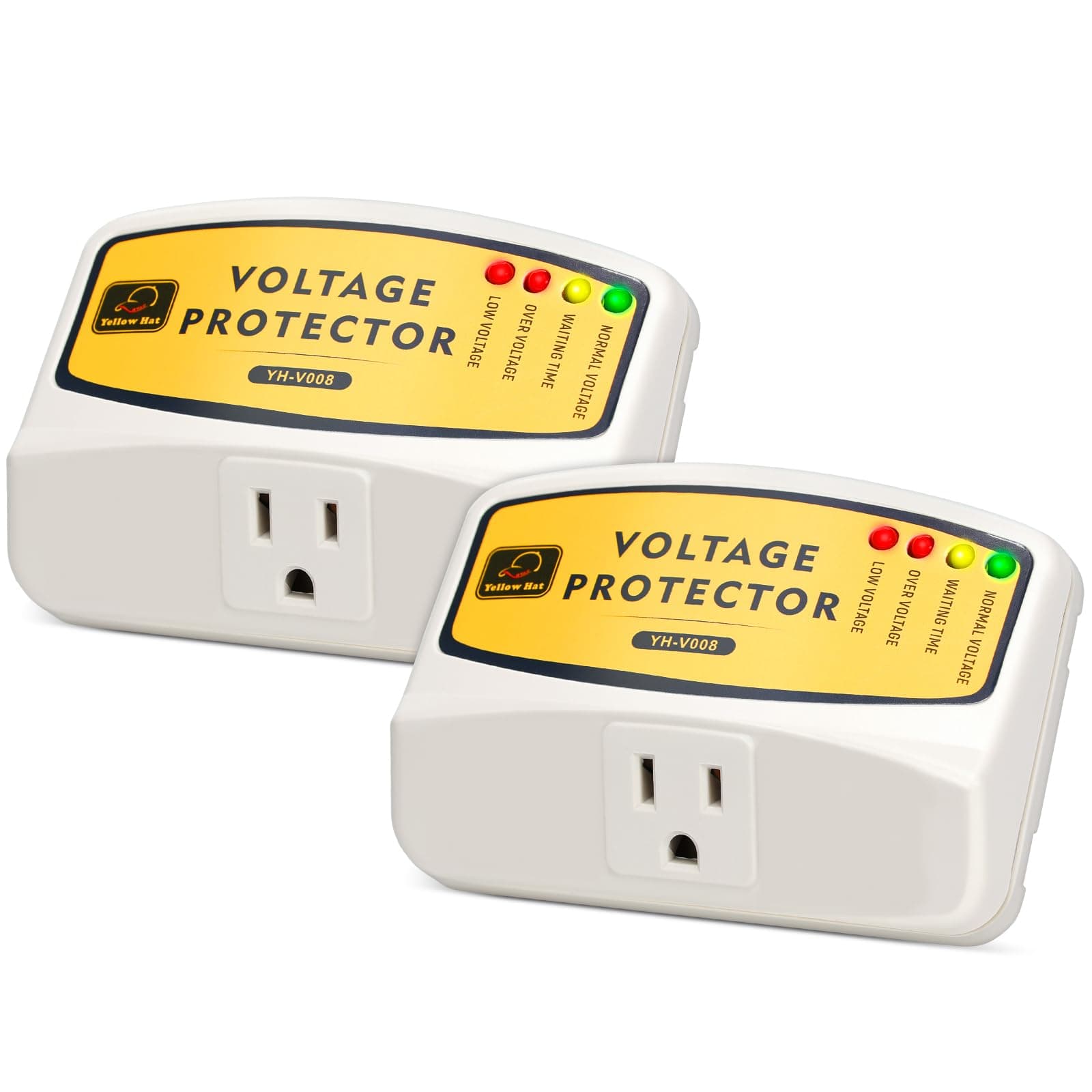 Surge Protector for Home Appliance, Single Outlet 120V 12A 1440W, 2 Packs