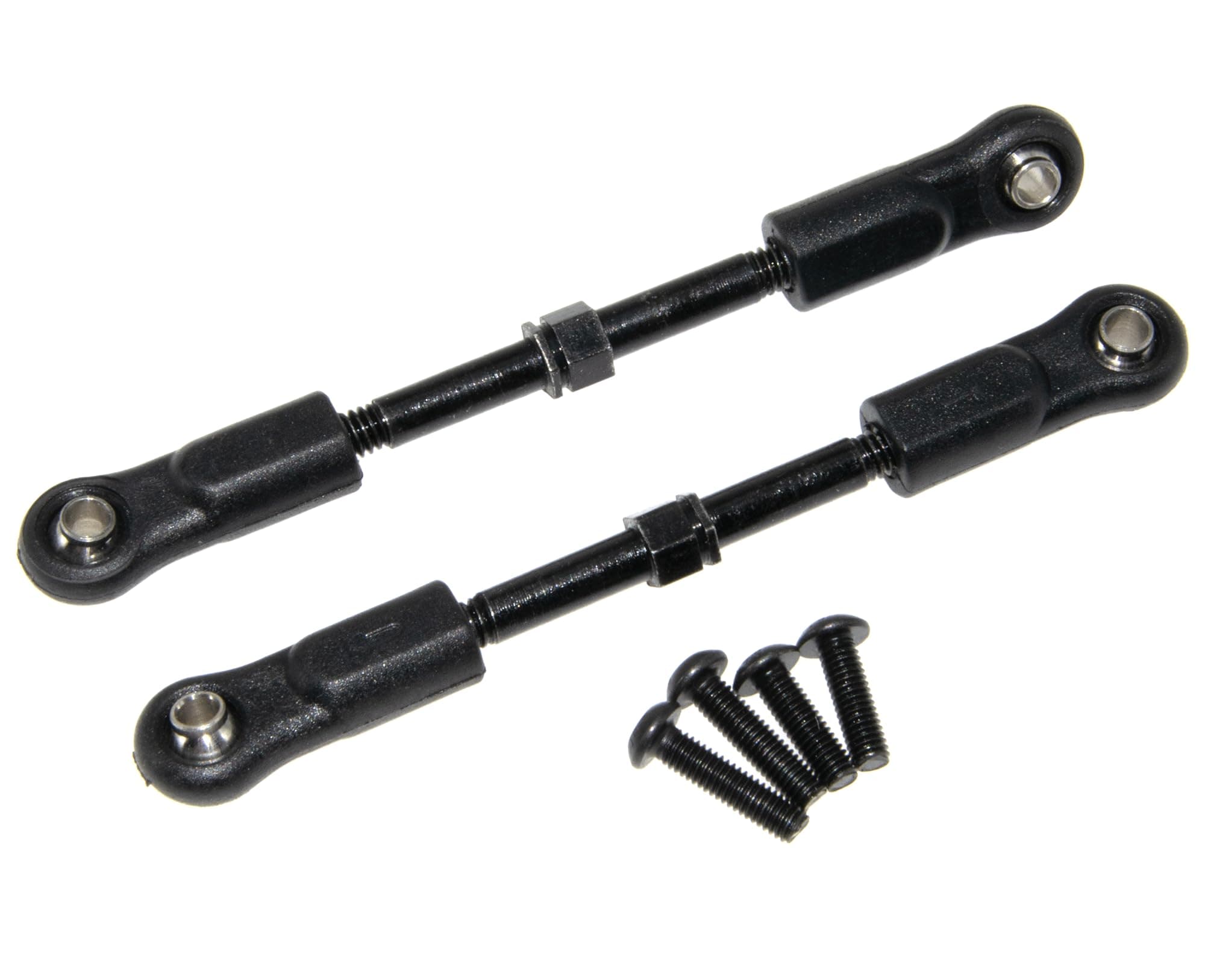 LJXSZ EA1019 Steering Servo Link Compatible with JLB Racing Part Cheetah 1/10 11101 21101 J3 Speed Brushless Rc Car Rod Upgrade Accessory(Black)