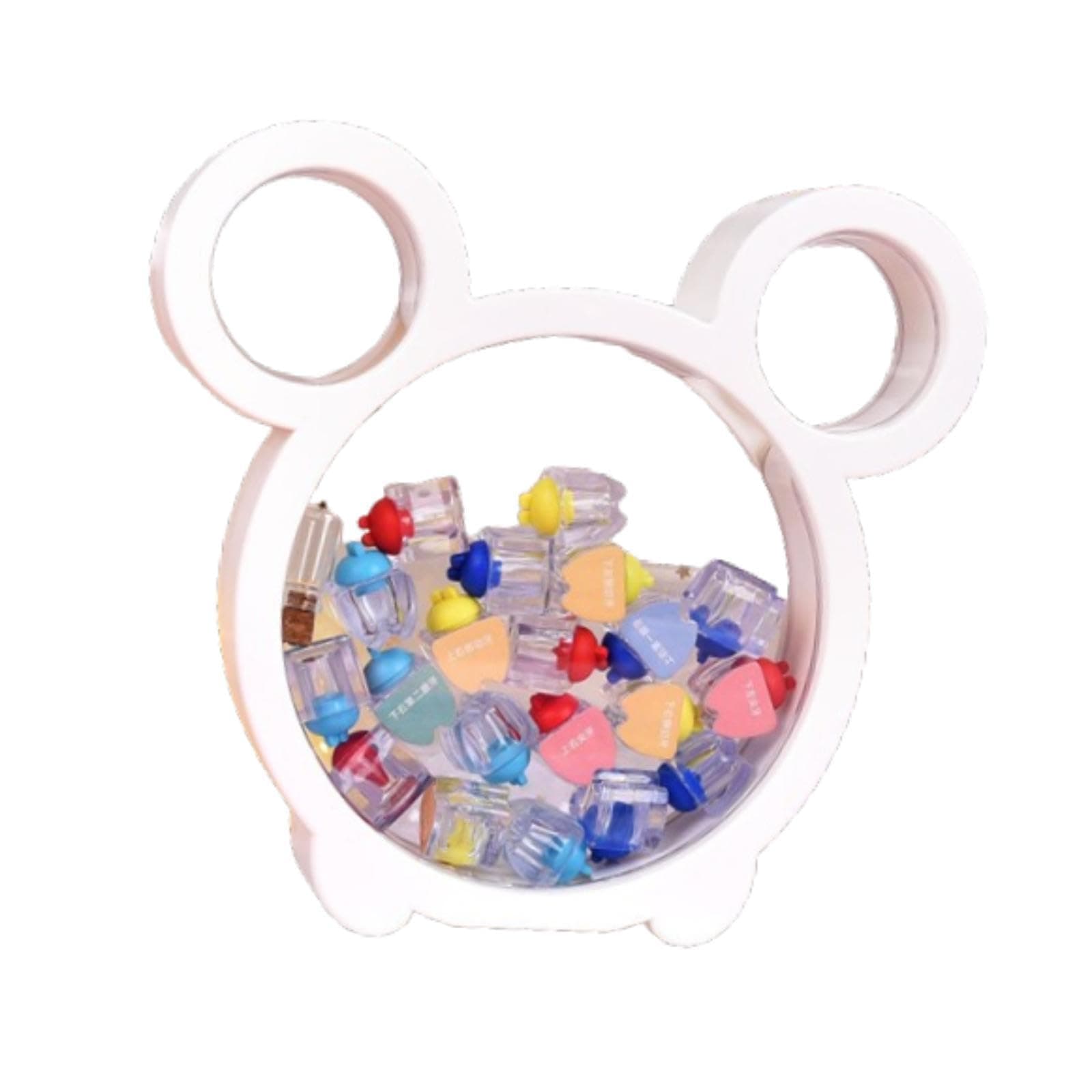PawwJoy Baby Tooth Holder Kids Tooth Storage Box Keepsake for Child Memory Organizer Case with Writing Space 7.09x6.69 inch- White