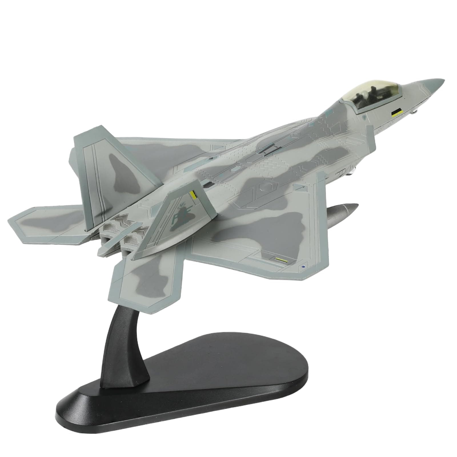NUOTIE F22 Raptor 1/100 Scale Diecast Metal Fighter Jet Model Stealth Combat Airplane Air Force Aircraft Alloy Model with Stand for Adult Military Collections or Gift (FF 03049)