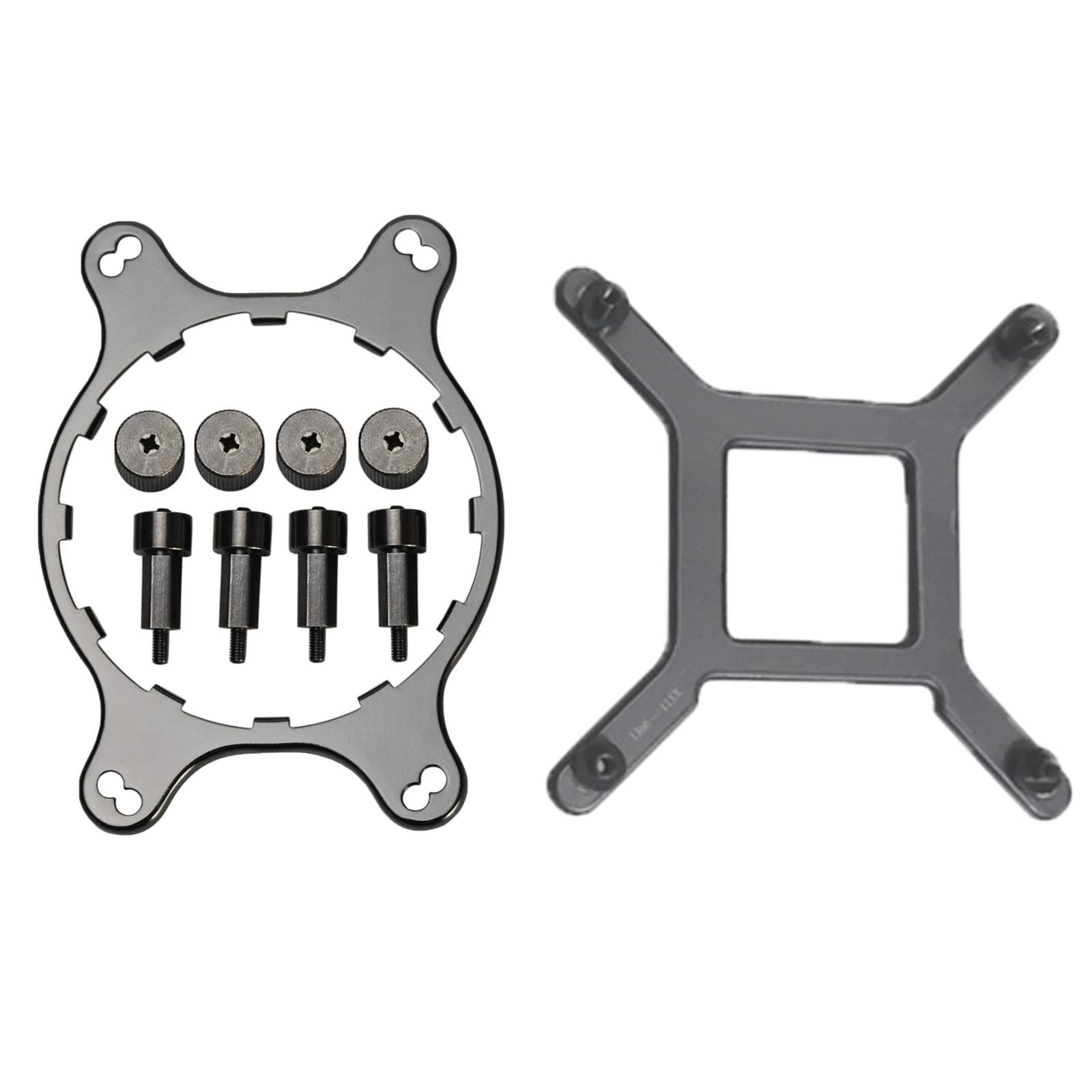 XHSESA Replacement CPU Mounting Buckle Hardware Kit for Intel LGA1150, 1155, 1156, 1366, 1200, 2011, and for Corsair H55, H75, H80i V2, H90, H100i V2, H105, H110, H115i Round Water Cooling Radiator