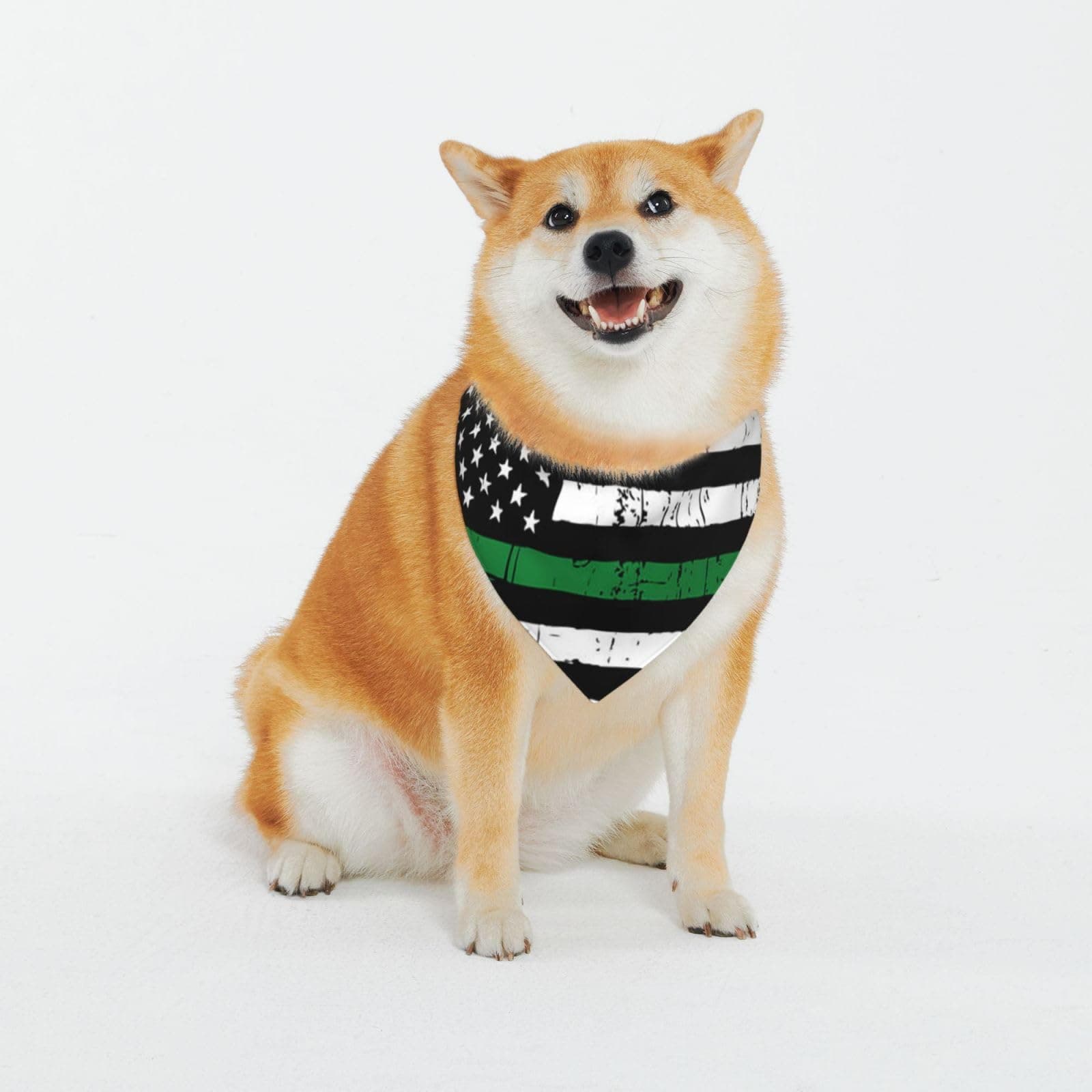 American Flag Dog Bandanas Pet Scarf Soft Triangle Bibs for Small and Large Breeds