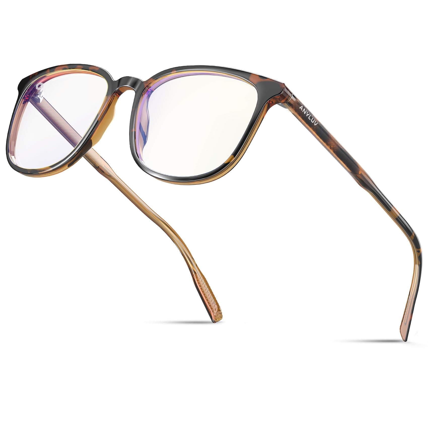 ANYLUV Blue Light Glasses for Woman Men, Womens Blue Light Blocking Glasses for Gaming Computer Anti Eyestrain