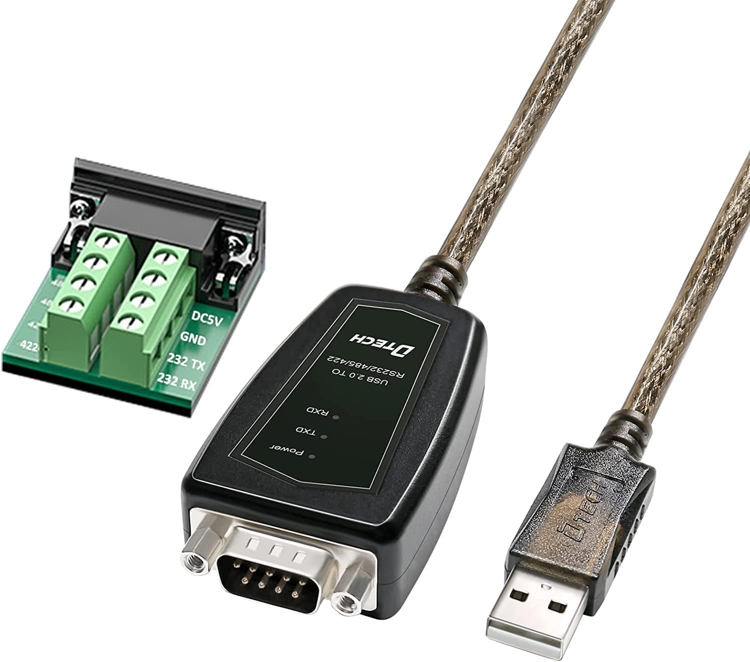 DTECH 1.5 Feet Serial to USB Adapter RS232 RS422 RS485 to USB Cable
