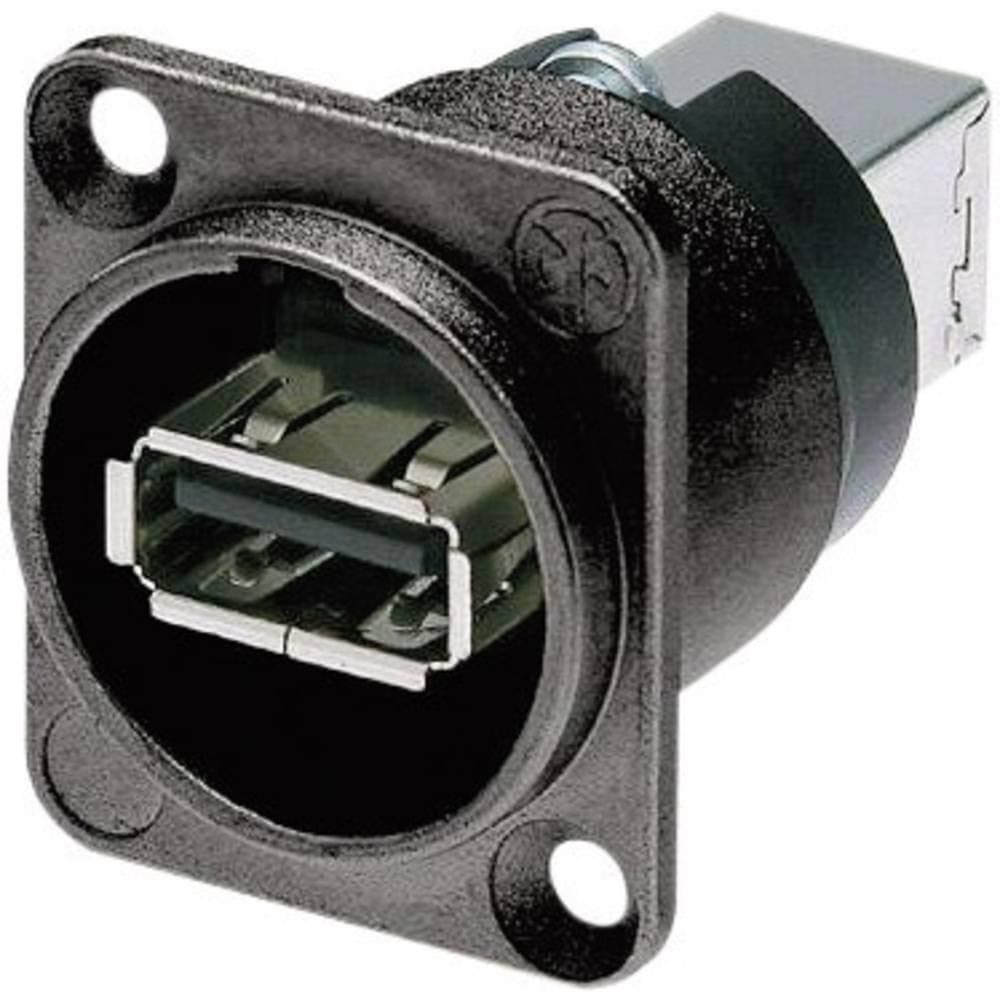 Neutrik NAUSB-W-B Reversible USB Genderchanger (Type A and B) D-Housing Chassis Connector